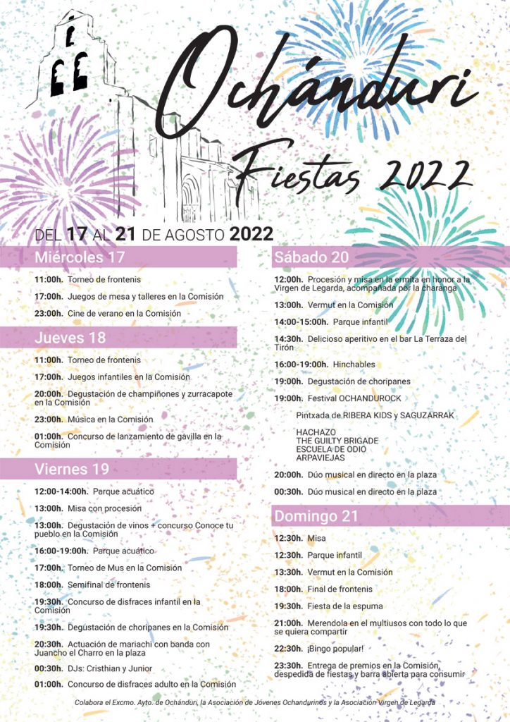 Fiestas de agosto de Ochánduri 2022