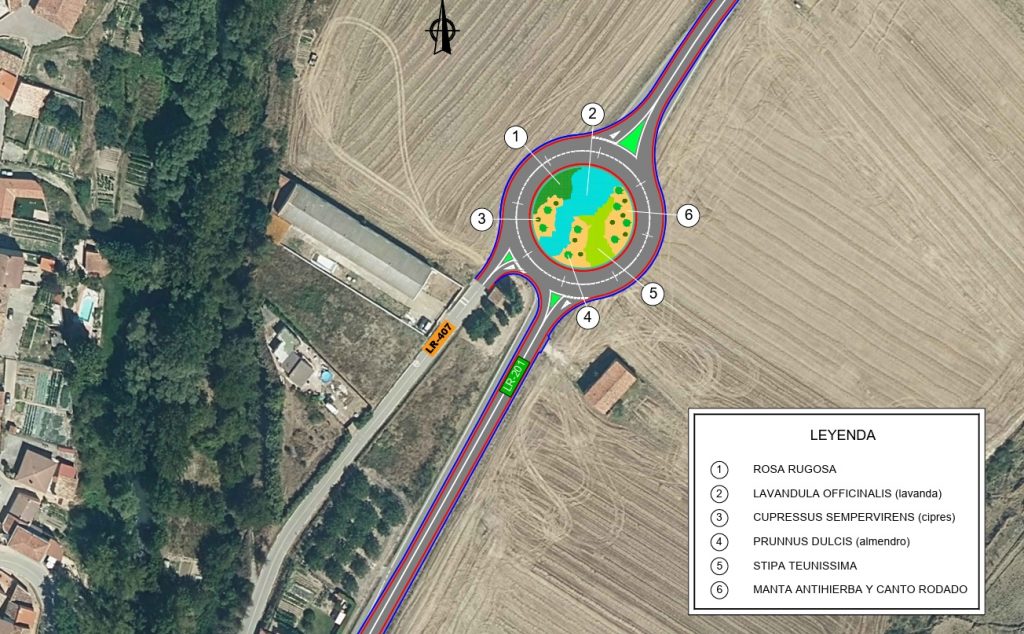 El Gobierno de La Rioja impulsa la construcción de una glorieta en la LR-201